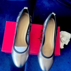 Silver shoes. Size 10. Heel’s approximately 2 inches